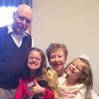 Henry and Janet Ramser with their two granddaughters